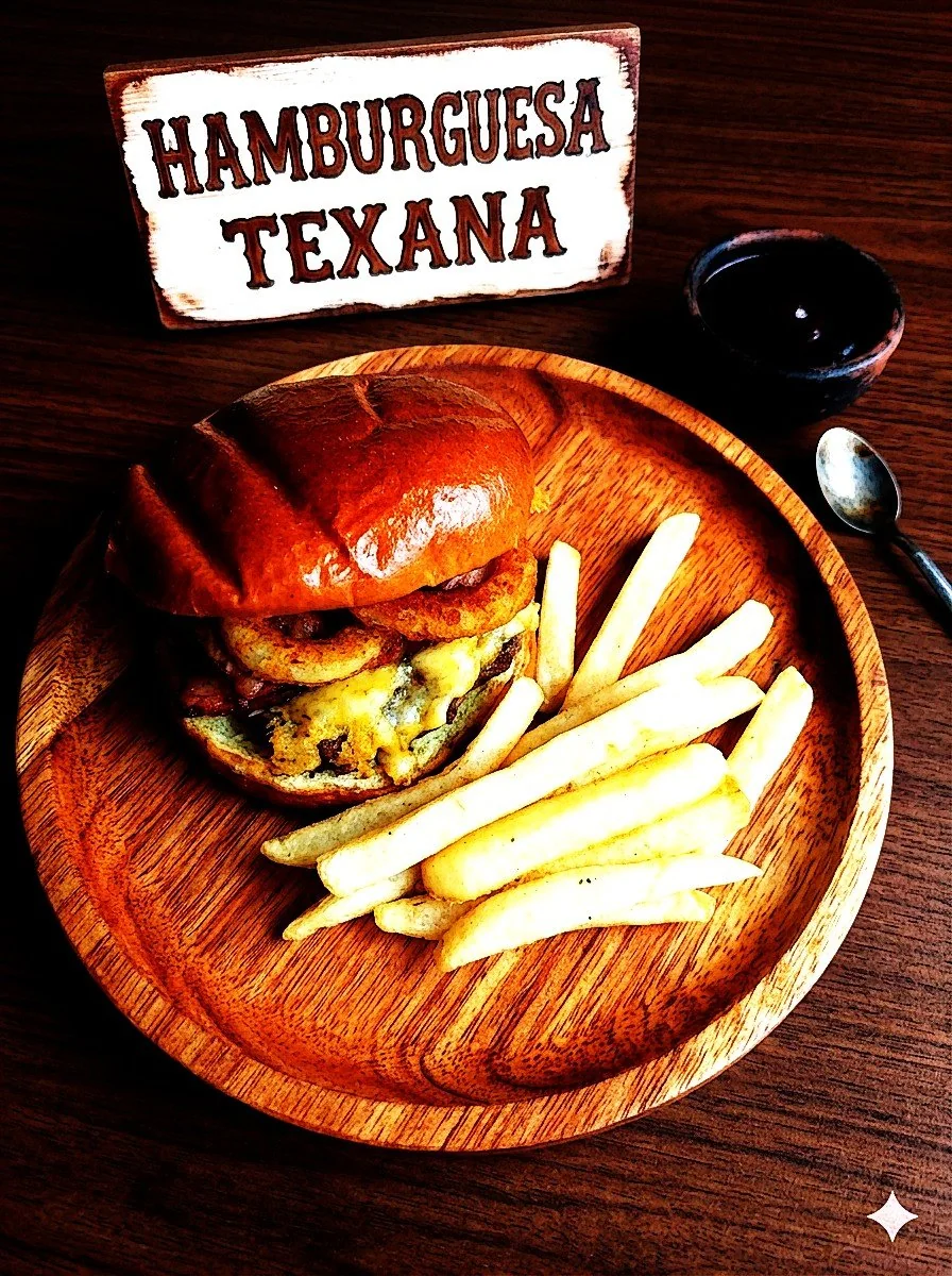 Hamburguesa Texana con papas
